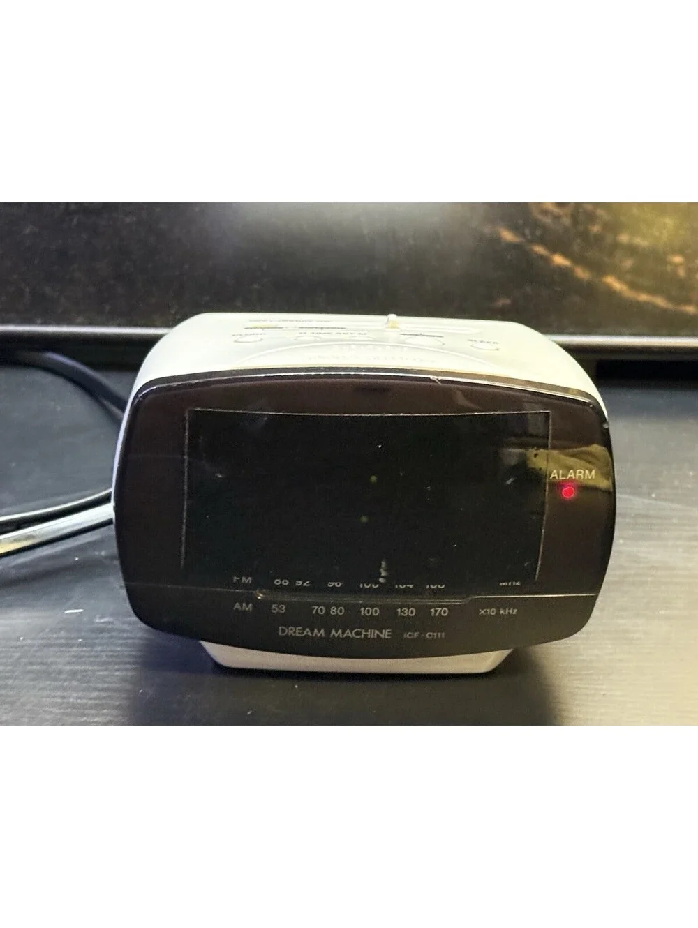 Vintage Sony Dream Machine ICF-C111 AM/FM Alarm Clock Radio White Tested